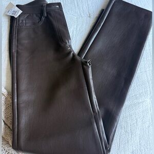 Aritzia Brown Straight Leg Pants